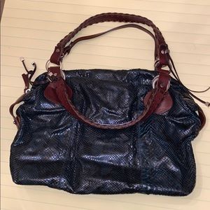 Pauric Sweeney handbag green snakeskin